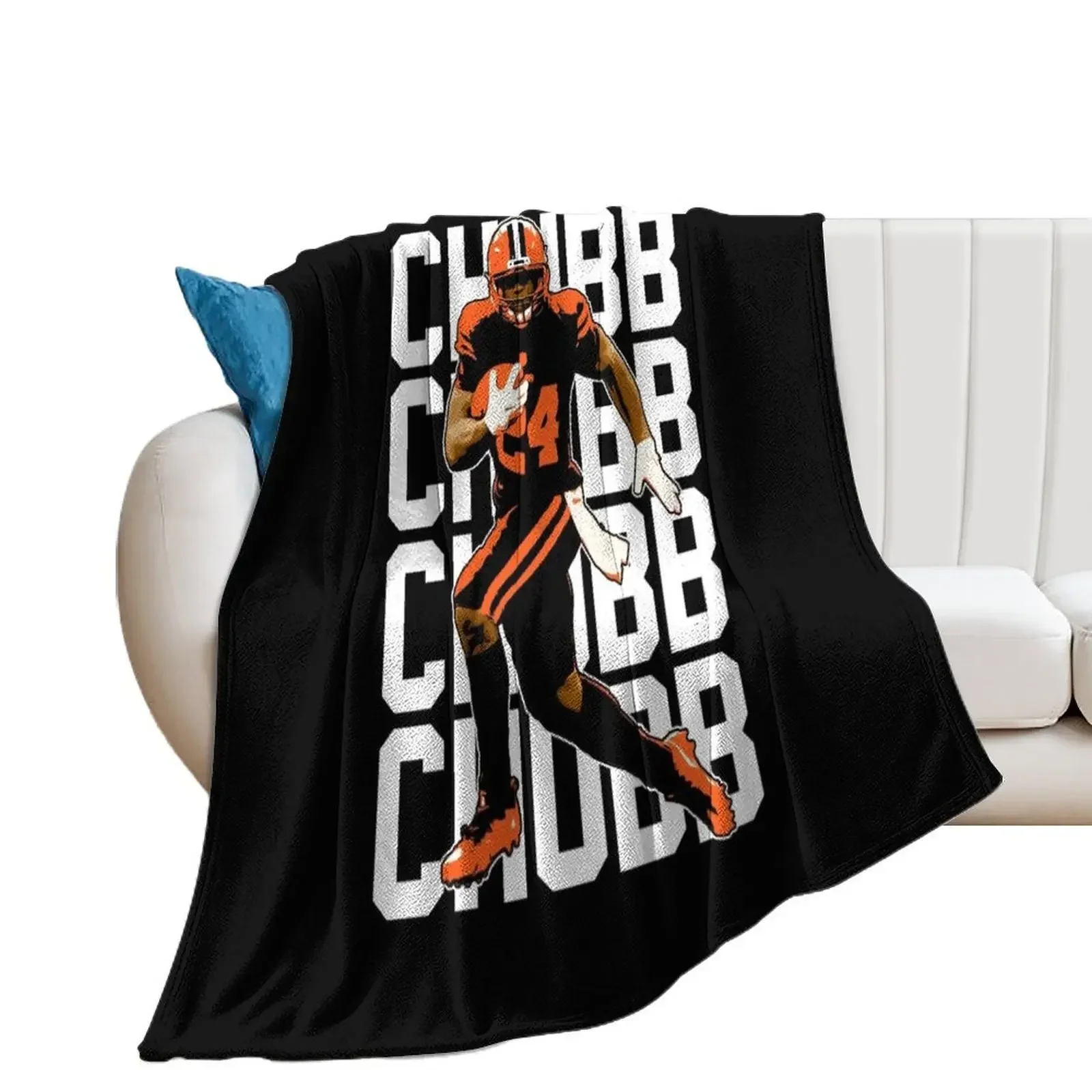 Nick Chubb Throw Blanket cosplay anime Vintage Single Blankets