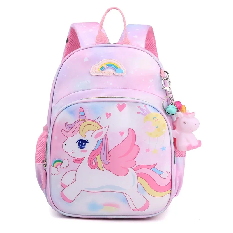 New Unicorn Backpack For Girls Cartoon Pink Princess School Bags Kids Satchels Kindergarten Bookbag Mochila Infantil Escolar