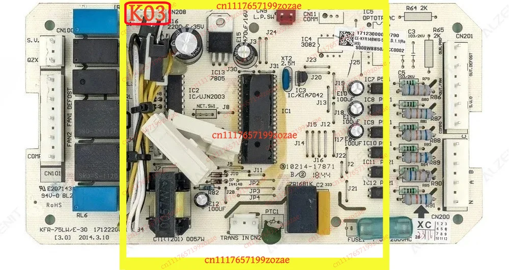 LK Outdoor Unit Control Board PCB For Midea Air Conditioner KFR-75LW/E-30 KFR-120W/S-511Q Circuit Board Conditioning Parts