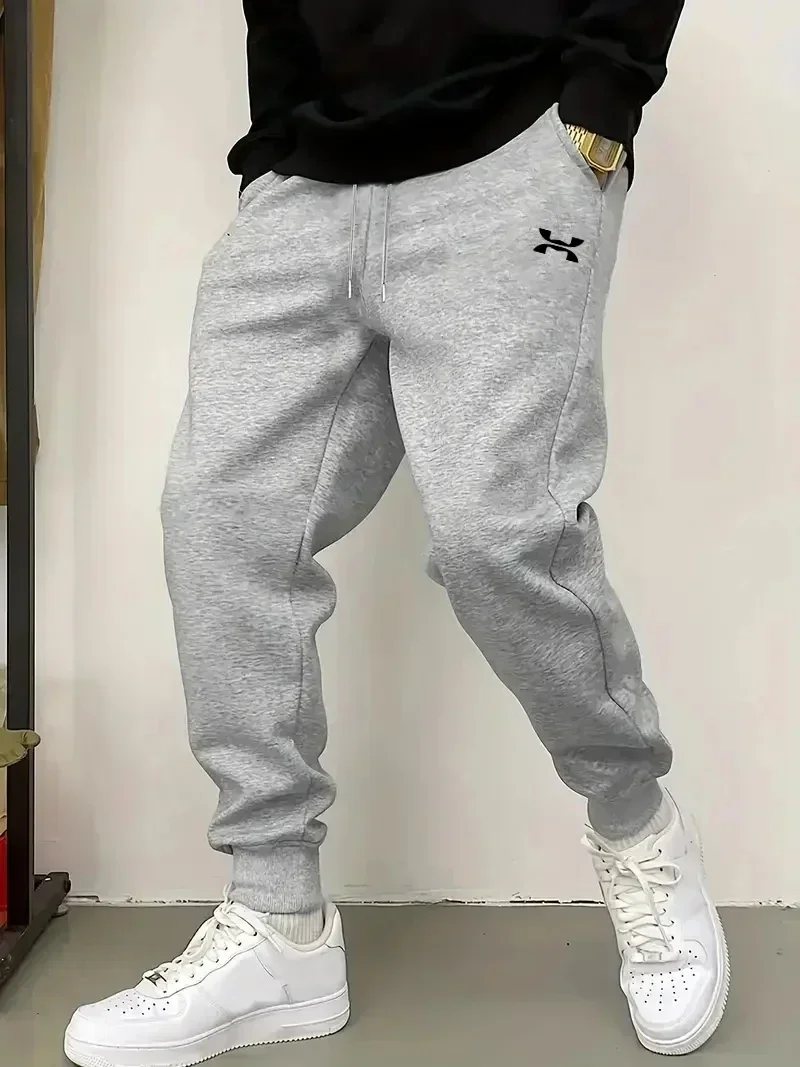 2027 New Autumn/Winter New Men's Sportswear Pants, Outdoor Thickened Jogging Pants, Fashionable Men's and Women's Casual Pants