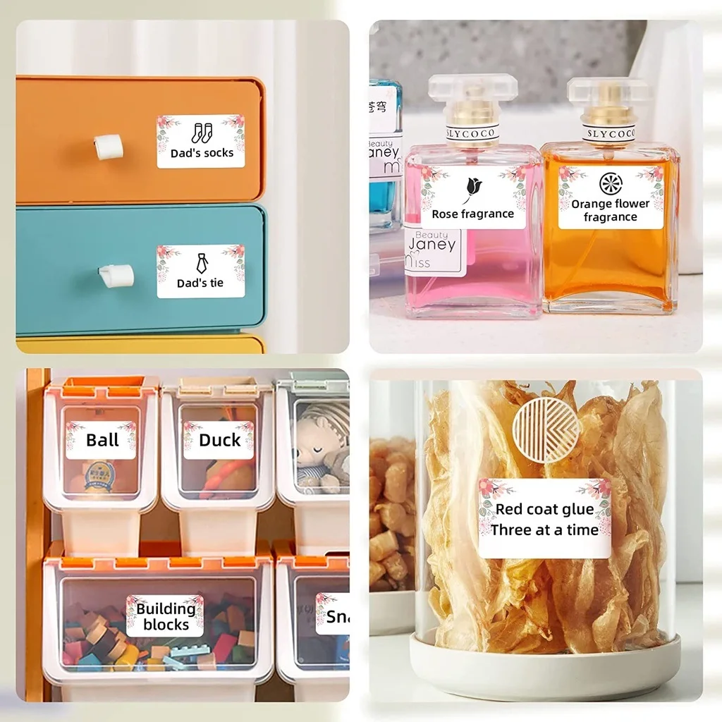 10 Rollen NIIMBOT B1 B21 Weißes Etikettenpapier für B3S Thermodrucker, Kleidungs-Preisschild, Waren-Barcode, wasserdicht, selbstklebend – Detail 5