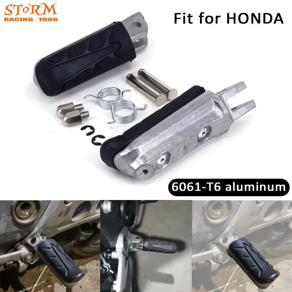 Motorcycle Front Footrest Foot Pegs For HONDA XL CB VT VTR NT CBF CBR NTV VFR 125 250 400 500 600 650 750 800 900 1000 1100 1300