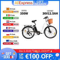 E Bike DYU 350W Powerful Motor 36V12.5AH Lithium Battery Electric Bicycle 26-inch Tire 6-speeds city ​​road Electric Bike