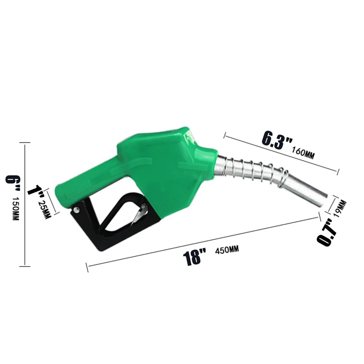 Stainless Steel refilling nozzle gun Automatic Cut off Fuel Refilling Nozzle Diesel Oil Dispensing Tool Oil Water Refueling Gun