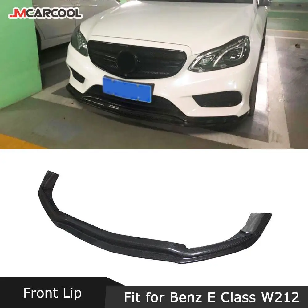 

Carbon Fiber Front Bumper Lip for Mercedes Benz E Class W212 E260 E300 E400 Sport Sedan 4 Door 2014-2016 Chin Spoiler