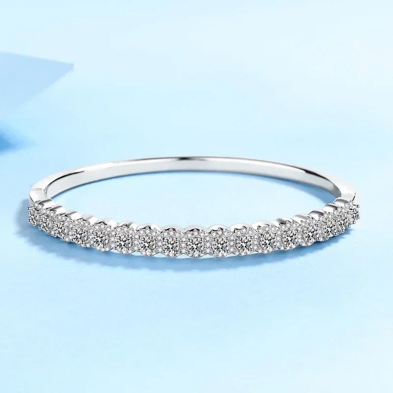 

Full Inlaid Moissanite 2.48Ct Bracelet Wedding Fine Jewelry for Women, Full of Stars Bracelet Platinum Pt950 Girlfriend Gifts
