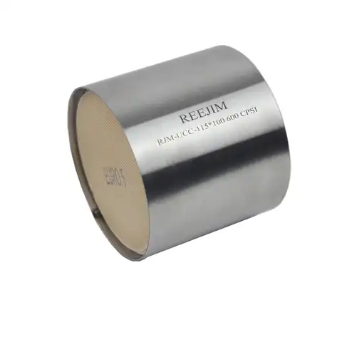 Three Way Euro 5 115*110mm Universal Catalytic Converter with 600 cpsi Catalyst Non expansion Pad