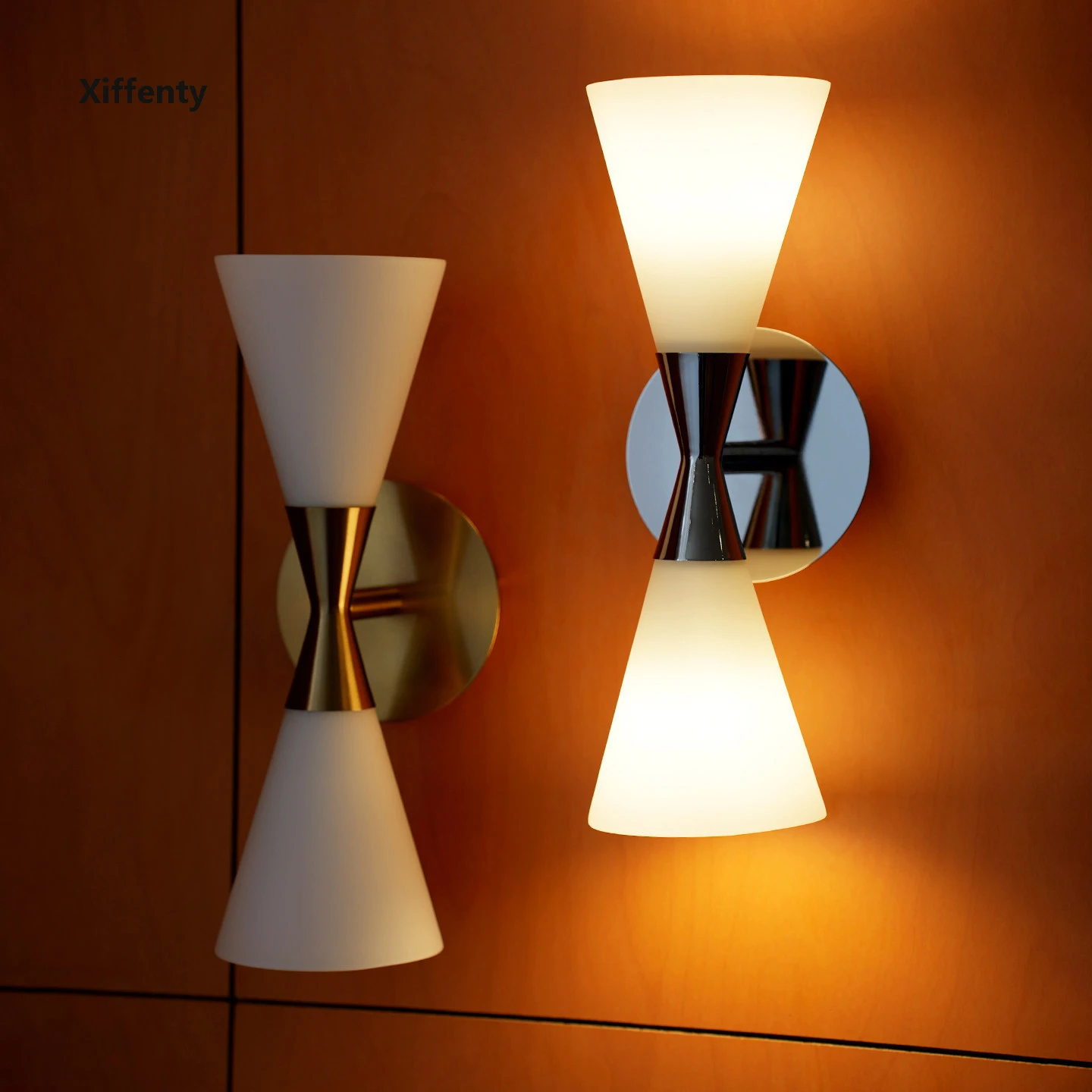 LED hourglass wall lamp Nordic living room background wall aisle bedroom bedside lamp interior decoration lighting fixtures