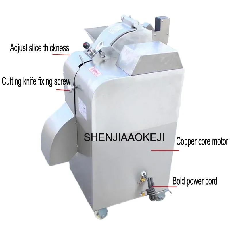 CHD-100 Dicing machine Commercial stainless steel multifunctional vegetable cutter vegetable spiral slicer 220V 1PC