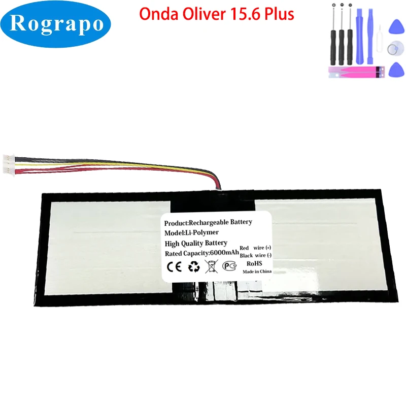 Новый аккумулятор для ноутбука Onda Oliver 15,6 Plus 7,6 В 6000 мАч