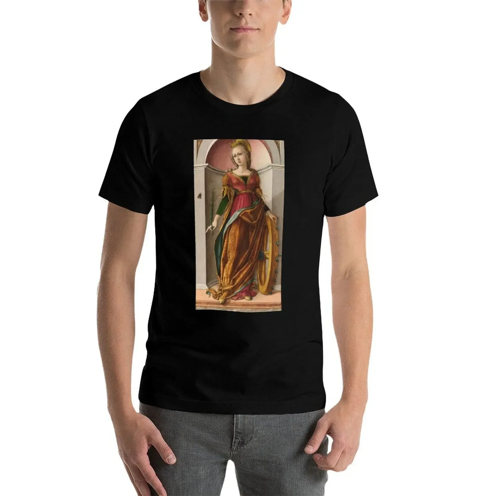 Carlo Crivelli - Saint Catherine Of Alexandria T-Shirt anime figures Man t-shirt black t-shirts for men