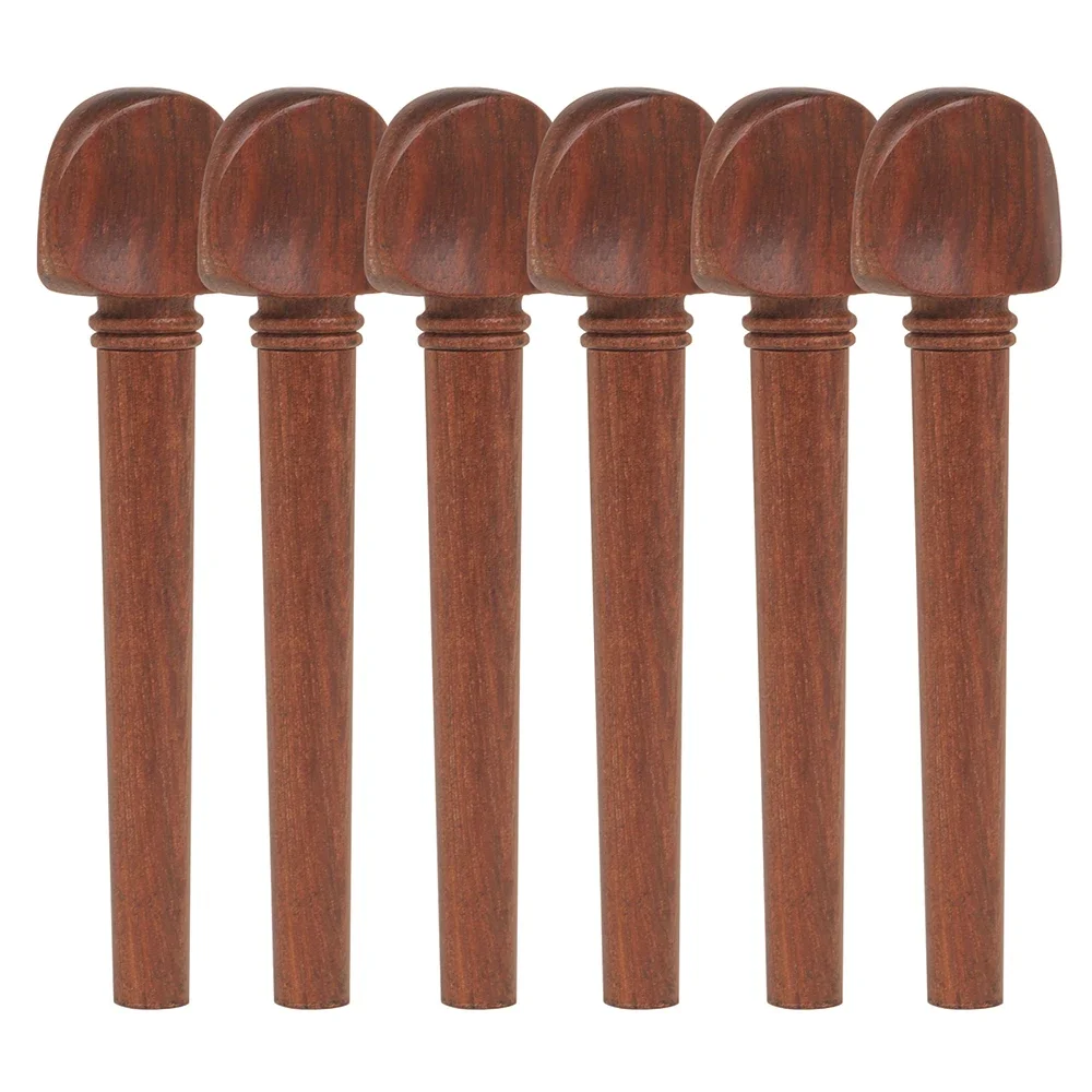 12 Pcs Oud String Shaft Ebony with Fish Eye Mahogany Ebony Oud Lute Tuning Shaft Replacement Parts s Musical Instrument