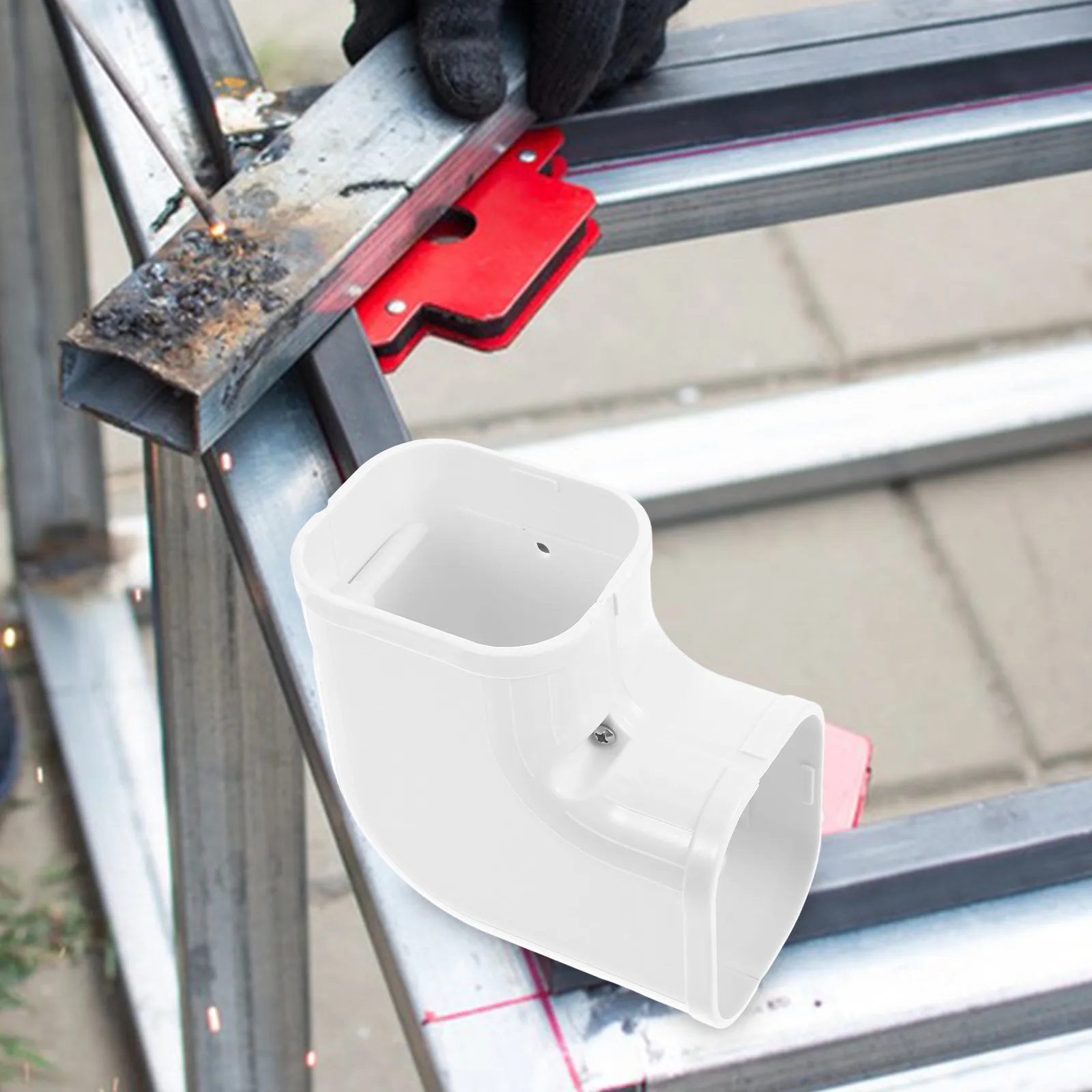 Flat PVC Line Set Cover for Mini Split Air Conditioner Central Ac Pipes Protection Aesthetic Design Cuttable Air Conditioner