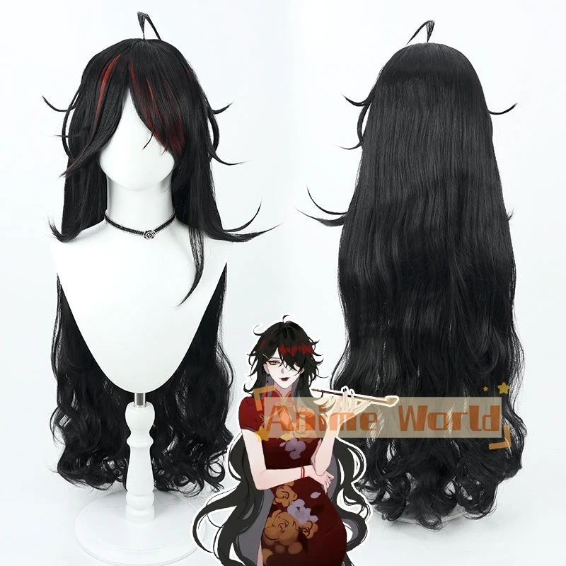 Virtual YouTuber Nijisanji Luxiem Vox Akuma Female Long Wig Cosplay Wig Halloween Christmas Woman Men Adult Wig