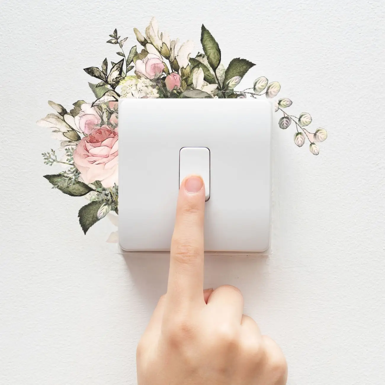 Wall Switch Sticker Universal Household Wall Socket Switch Renovation Decoration Self-adhesive Waterproof Wallpaper Mural