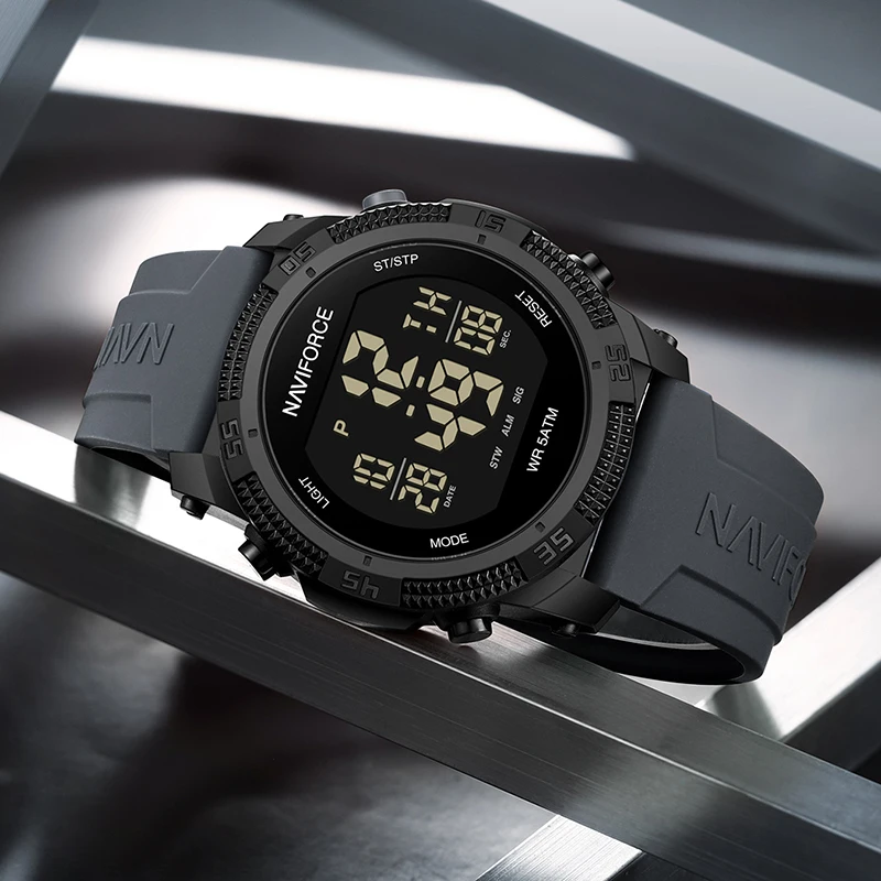 New Style NAVIFORCE Fashion Waterproof Men's Electronics Wrist Watch Sports Luminous Watches Silicone Strap Male Clocks Gifts view 5