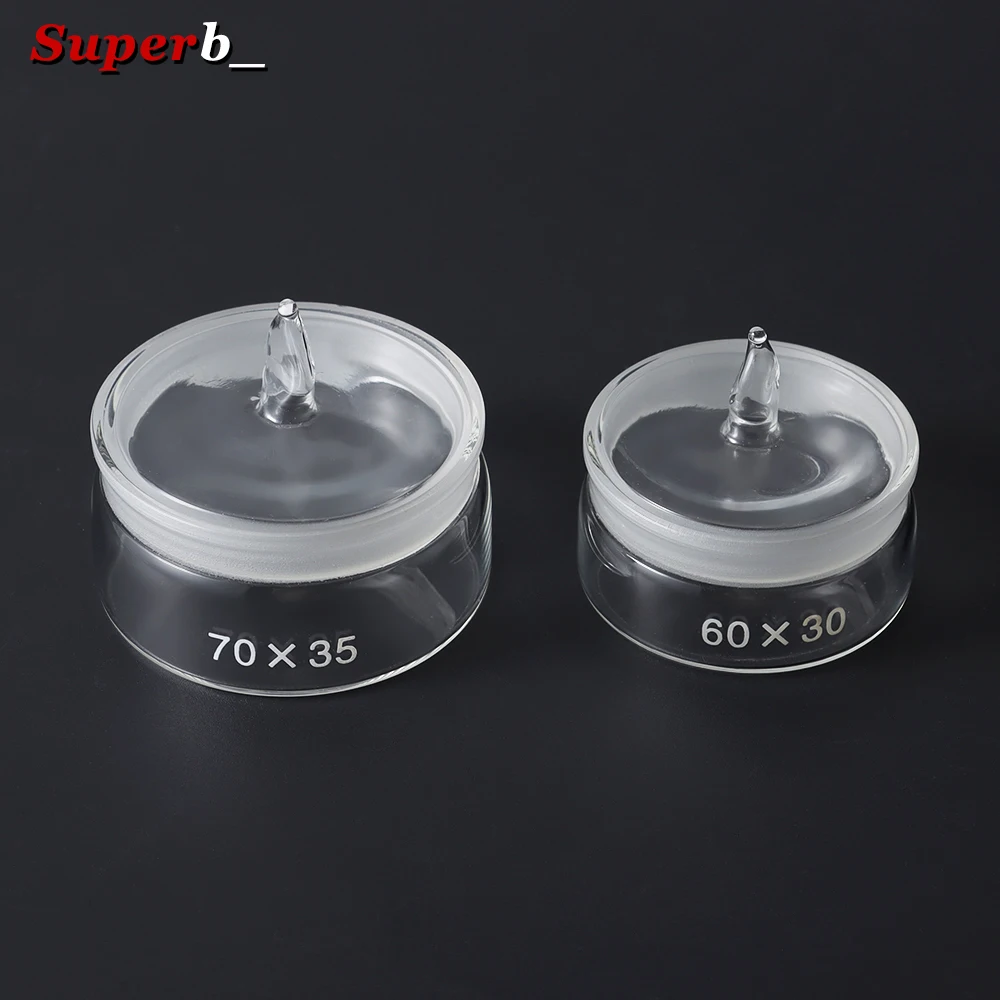 60X30mm Watch Repair Oil Storage Tank Clean Glass Cup Transparent Bottle Alcohol Cup Watchmakers Tool Component Accessories