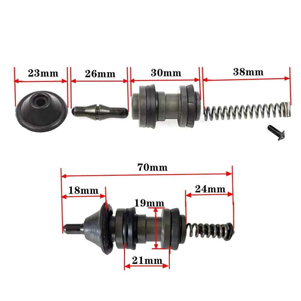 Motorcycle 19mm 19RCS Hydraulic Clutch Brake Pump Piston Plunger Repair Kit Moto Scooter Master Cylinder Piston Rigs Repair Part