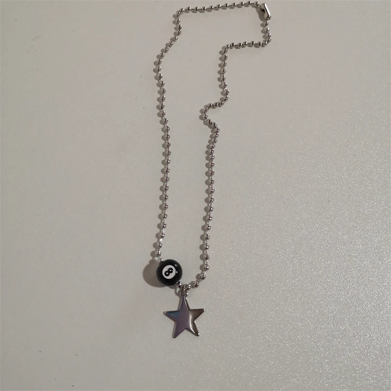 Korean Fashion Chains Star Pendant Necklaces Punk Aesthetic Jewelry Boho Necklace for Women Goth Jewelry Y2K Grunge Rock
