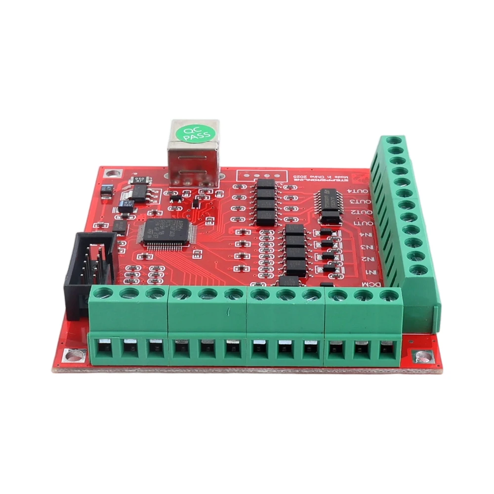 4-Axis USB CNC Breakout Board Controller 100Khz Control Card for Mach3 for Engraving Milling Machine