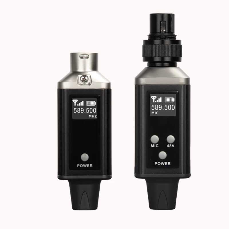 

Профессиональный ручной динамический пластиковый микрофон со светодиодной подсветкой, проводной беспроводной передатчик, приемник, кардиоидный полярный узор, движущийся