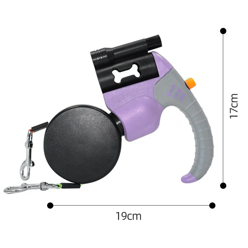 Hands-Free Dual Dog Leash, Retractable Split Leash for Two Dogs Automatic Retractable Retractor Dog Harness
