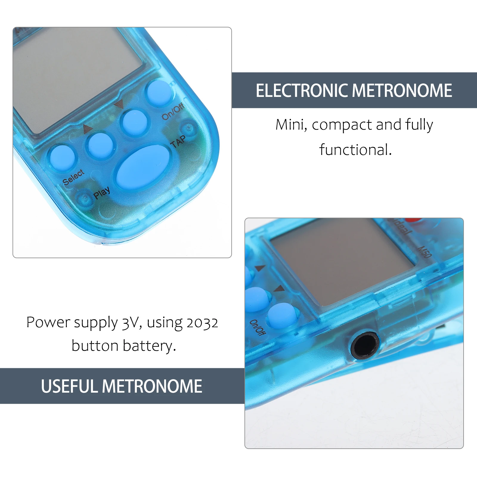 

Electronic Metronome Electric Portable Mini Digital Beat Musical Instrument