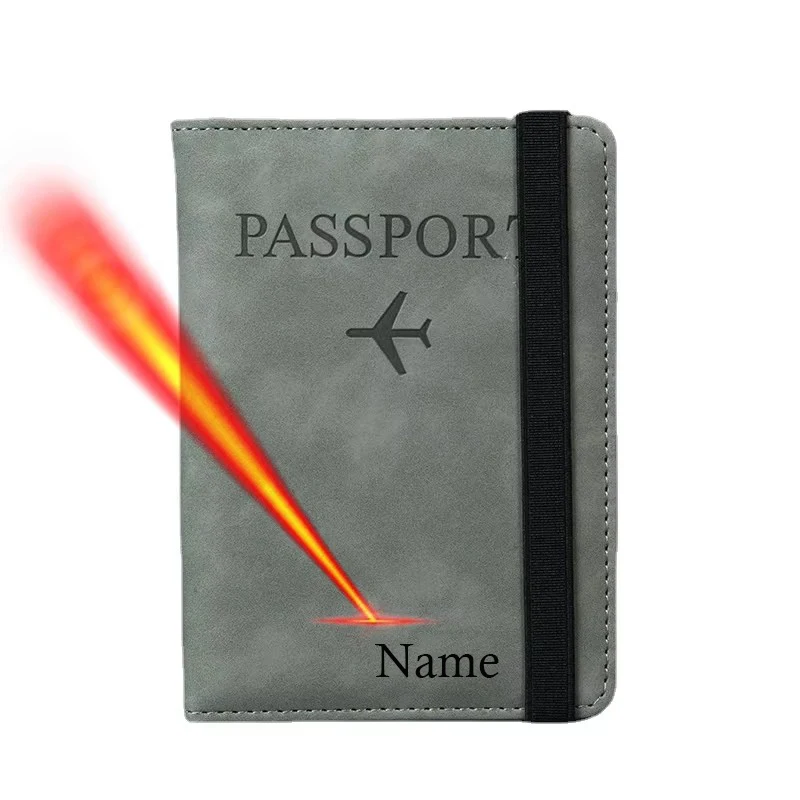 Customize Names Passport Cover Personalized Name Number Passport Holder Cases Rfid Protection Travel Wallet Protege Passeport