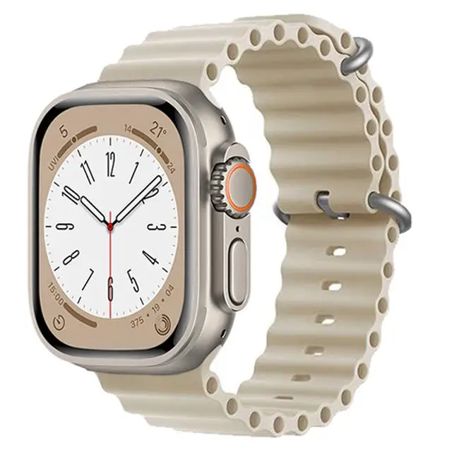 Ocean Strap voor Apple Watch Band Ultra 3 2 49mm 44mm 40mm 45mm 41mm 46mm Siliconen Correa Armband iWatch Series 7 6 SE 8 9 10 11