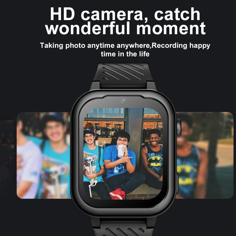 ساعة Getfitsoo الذكية للأطفال GPS WiFi Tracker 4G Android8.1 وضع فئة المكالمات الفيديو WhatsApp Kids SmartWatch مع الكاميرا