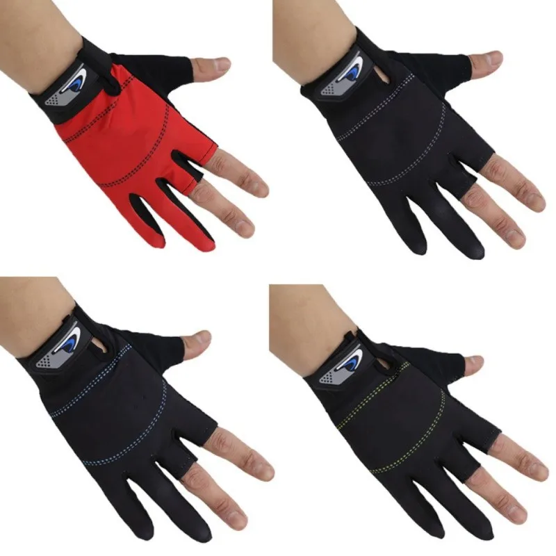 1 Pair Fishing 3 Cut Finger Gloves Outdoor Fishing Waterproof Anti-slip  Gloves Men Hunting Fish Equipment Accessories