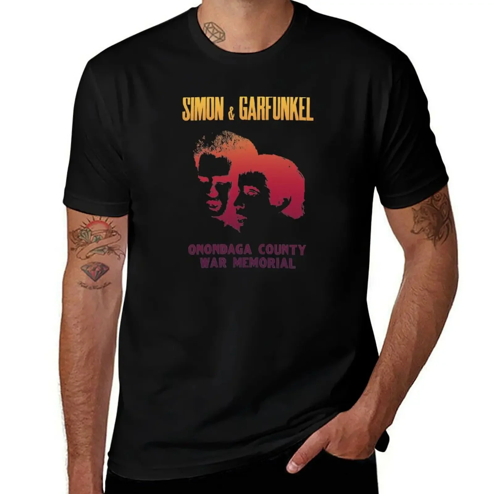 

Simon & Garfunkel Concert Graphic T-Shirt funny shirt cotton topping shirts men