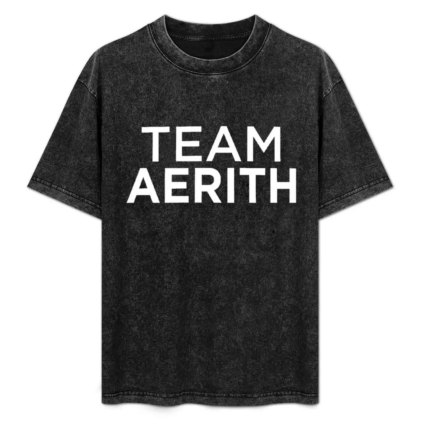 

Team Aerith T-Shirt Casual Simple Design Short Sleeve Shirt