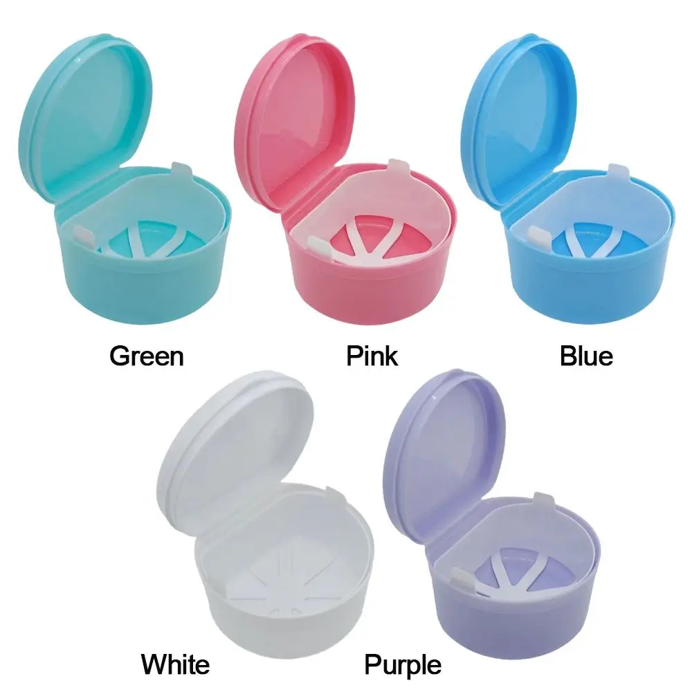 Mouth Guard Case Plastic Retainer Case Portable Multiple Colors Braces Orthodontic Case Denture Case Old People