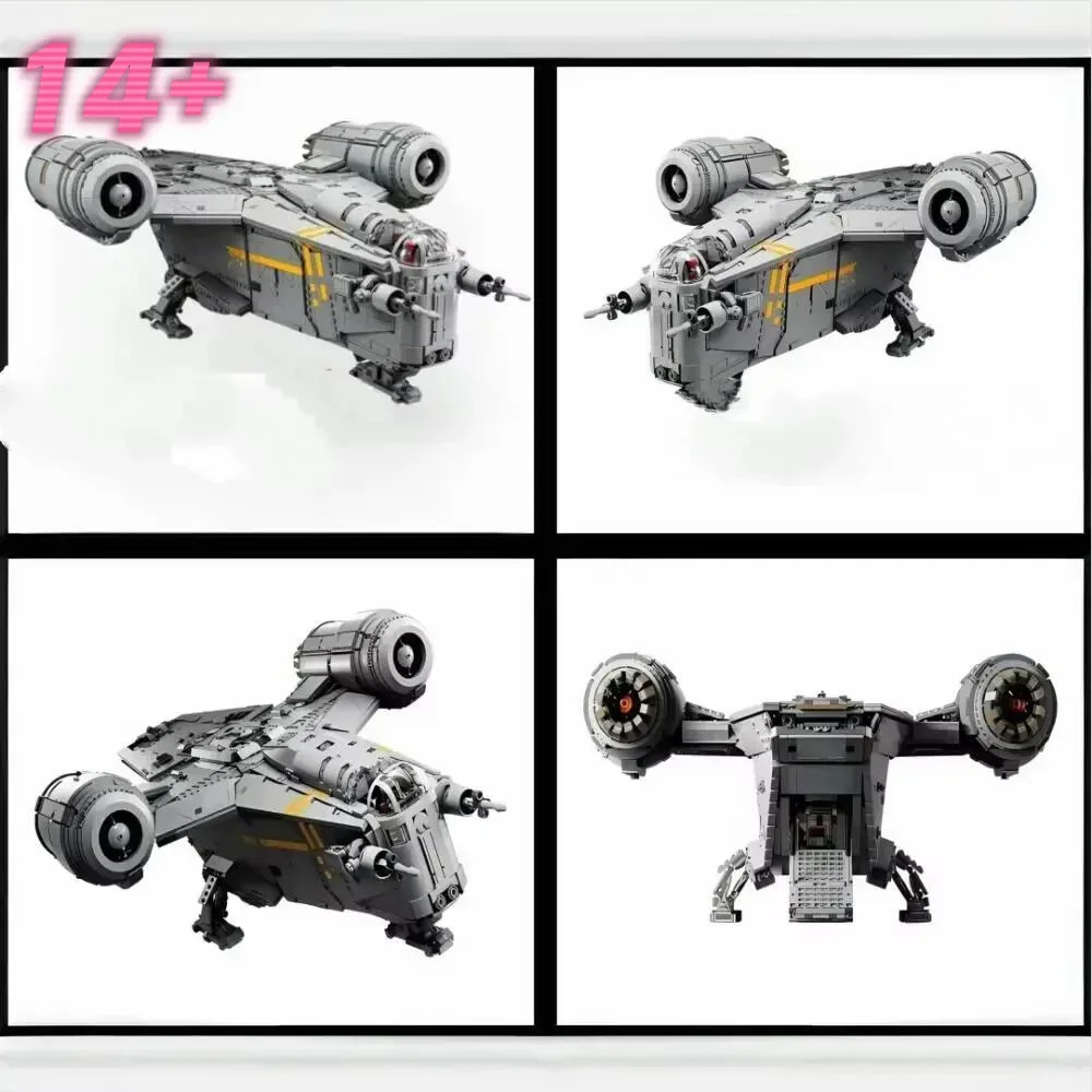 

In Stock Star Battle Large The Razor Crest Mandalorian's Iconic Ship Building Brick 75331 For Children Christmas Gifts