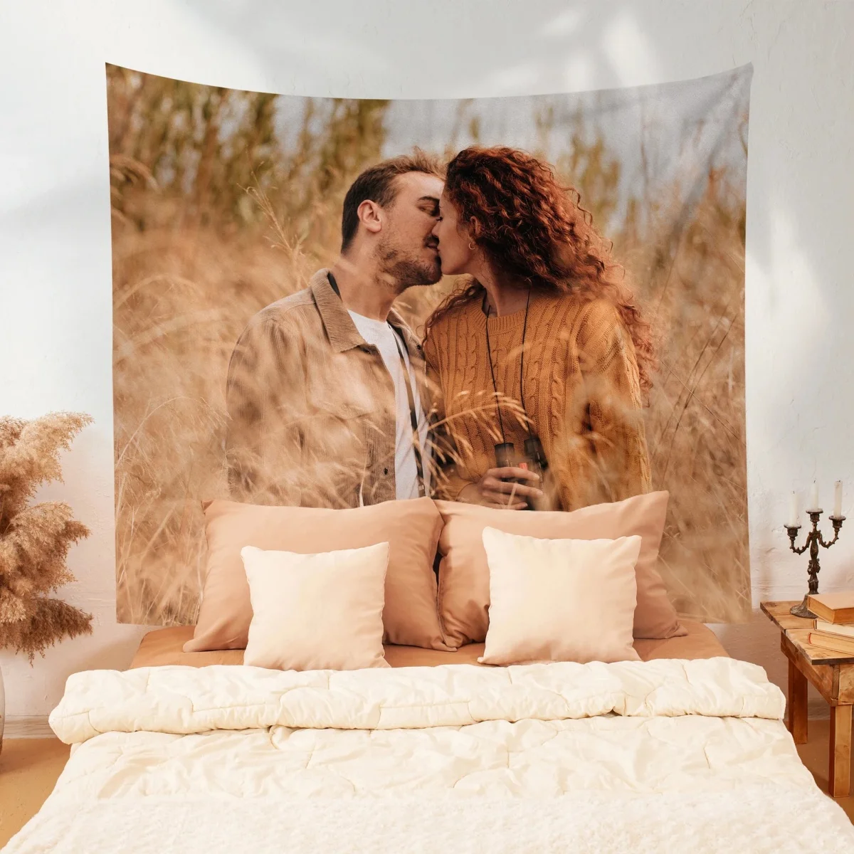 A personalized custom tapestry—unique home decor suitable for birthdays, weddings, Halloween, Christmas, and parties. view 6
