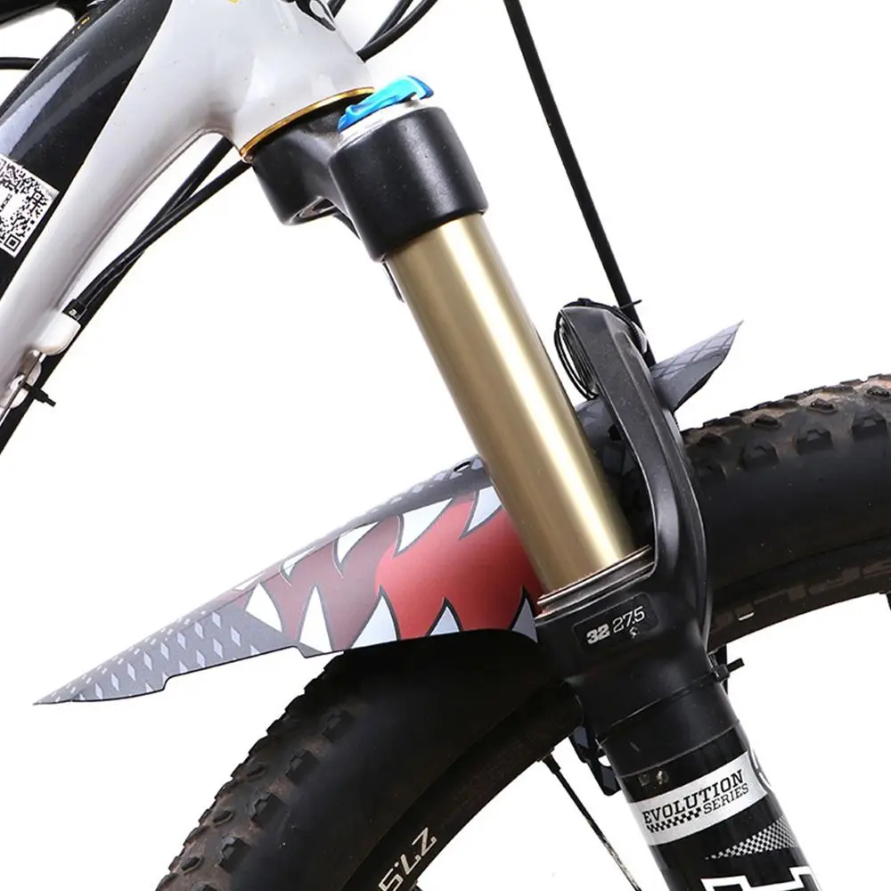 Bike Fenders Front Rear Mudguard Cycling Accessories Mud Guard Wings Road Bicycle Parts Easy Fixation Printed Pattern Portable