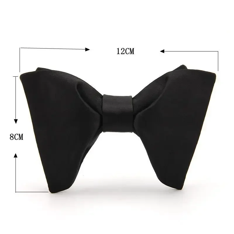 Fashion Solid Color Bow Tie for Men Suit Shirt Collar Butterfly Cravats Groom Party Banquet Wedding Accessories Gifts