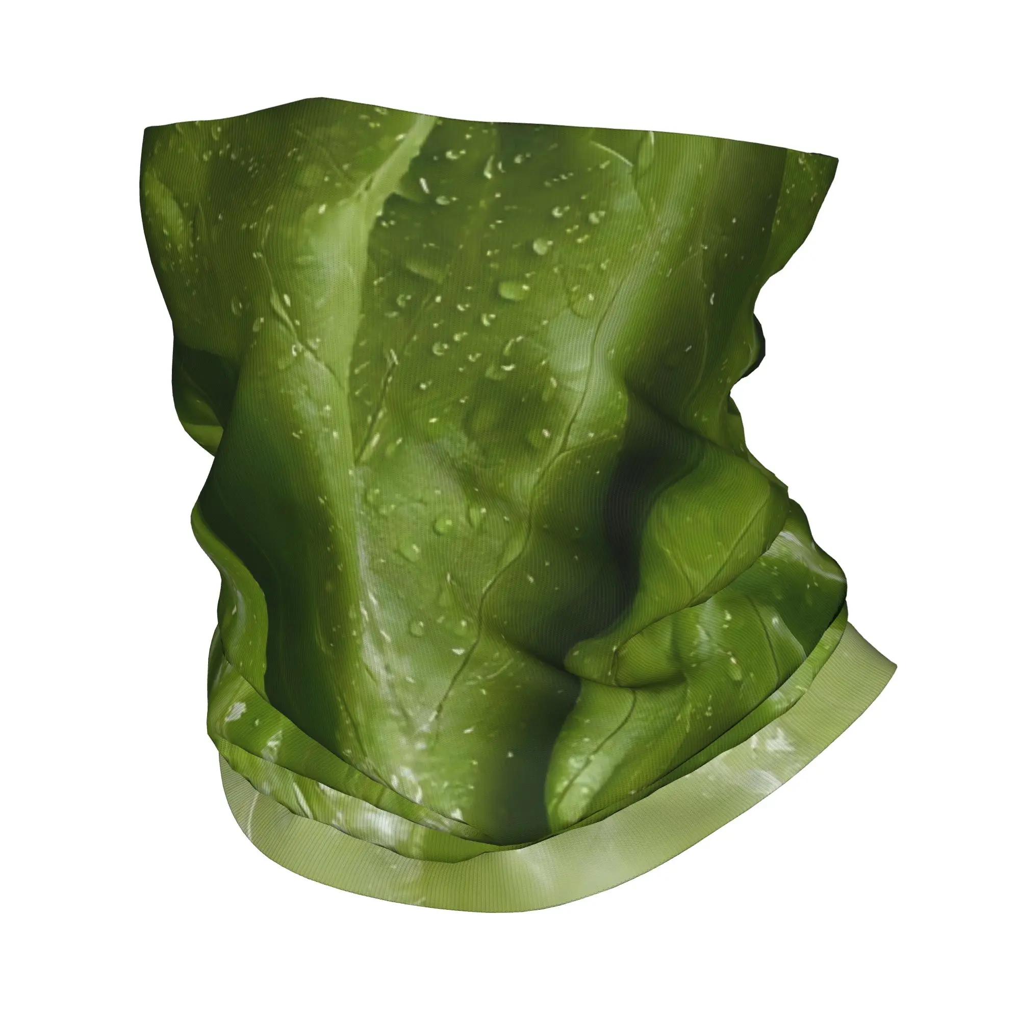 

Lettuce With Water Droplets Closeup Bandana Cover Club Food Face Scarf Cycling Riding Unisex Winter Neckerchief
