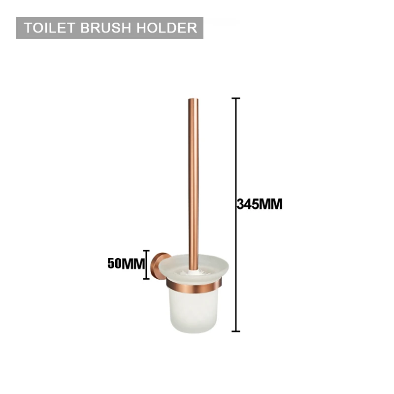 Geborsteld Rose Goud Roestvrij Staal Badkamer Hardware Set Handdoekenrek Kapstok Handdoekstang Toiletrolhouder Zeepbakje Accessoires