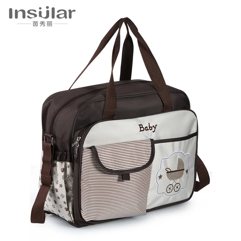 Large Capacity Multifunctional Fashion Shoulder Crossbody Waterproof Mommy Bag Mother and Baby Outing Bag Mom Bag