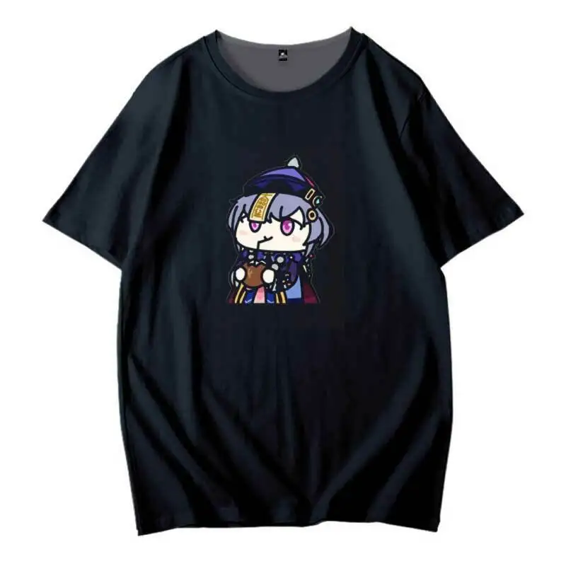 

Genshin Impact Anime Short Sleeve T-Shirt Harajuku Loose Tops Tees Unisex