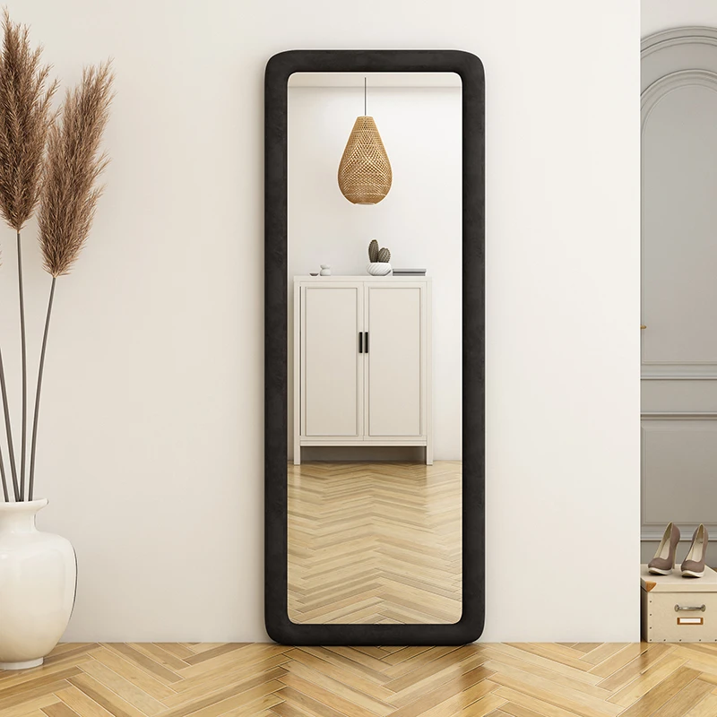 Design Funky Mirror Light Luxury Full Body Irregular Cosmetics Mirror Aesthetic Square Design Espelhos Living Room Decorations