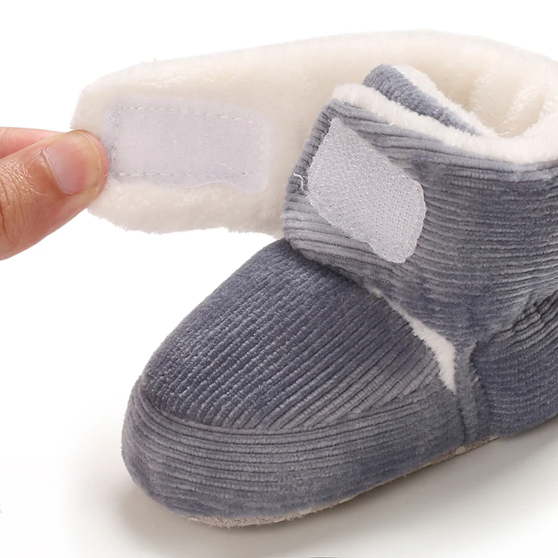 Winter Baby Baumwolle Schuhe Dicke Plüsch Schnee Stiefel Weiche Casual Wanderschuhe für 0-18 Monate Alt Bequeme Kleinkind Schuhe – Detail 28