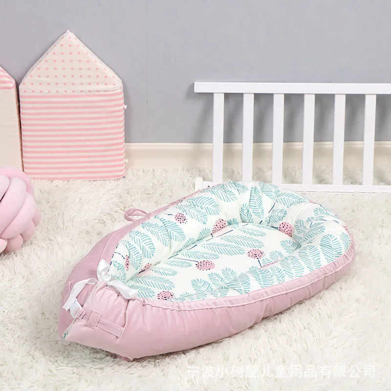 

Newborn Baby Portable Removable And Washable Crib Travel Bed Nest Bed Crib Cotton new Crib Travel Bed For Children Infant Kids