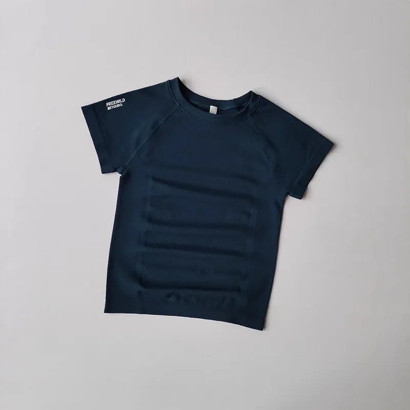Damen Yoga-Top, nahtloses Sport-T-Shirt, sexy Fitnesskleidung, kurzärmeliges Yoga-Shirt, Gym-Top, Lauf- und Sportbekleidung, Damen-Sport-Top – Detail 5