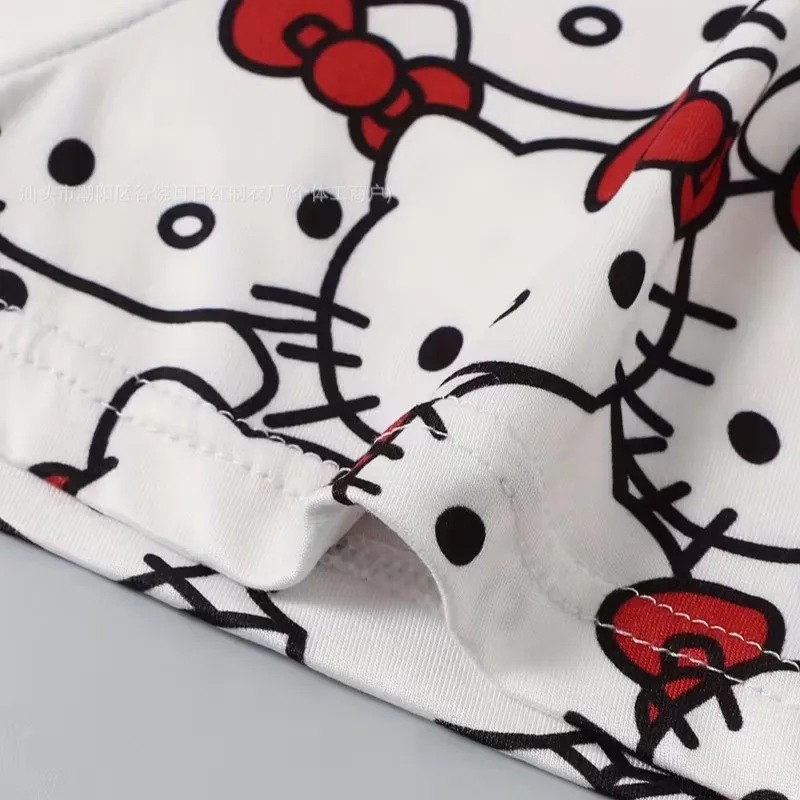 Print Hello Kitty Men's Sports Boxers Pantie Trunks Underwear Plus Size Breathable Fast Drying Underwear Women's Boxer Brief view 2