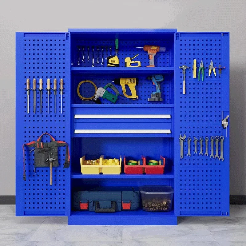 Metal Garage Storage Cabinet with Lock, 72'' Tall Steel Locker with 5 Adjustable Shelves for Office, Home, Warehouse