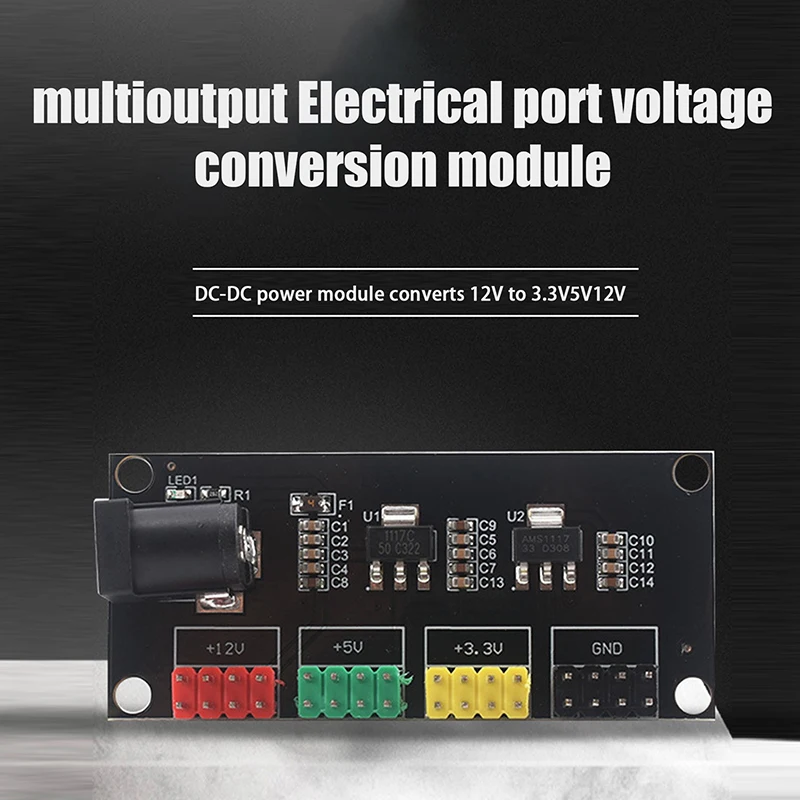 1PC Power Supply Module For Arduino New DC-DC 12 V To 3.3 V 5V 12V Multiple Output Voltage Conversion Module