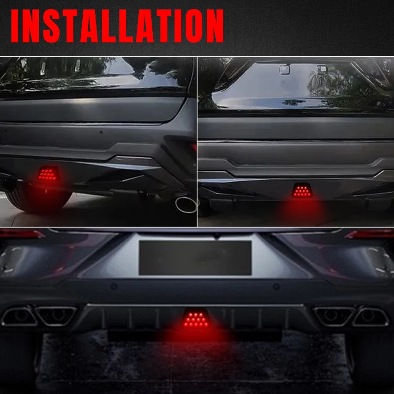 F1 Style LED Pilot Safety Light Tail Brake Light Warning Reverse Stop Light Tailights For Car Truck Trailer SUV ATV 4WD UTV 12V